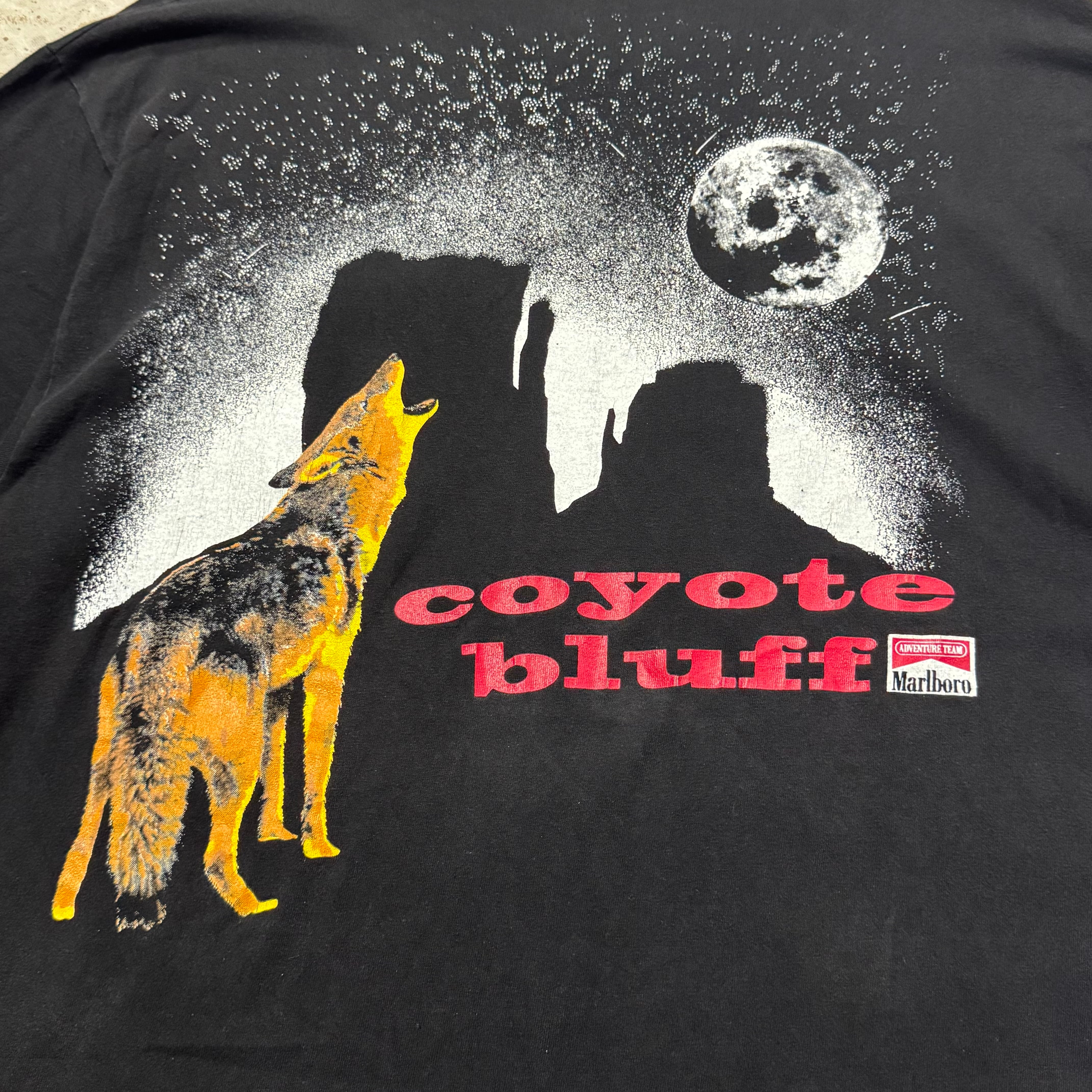 90s Marlboro コヨーテ Tシャツ ブラック XL hanes | 古着屋 savvy