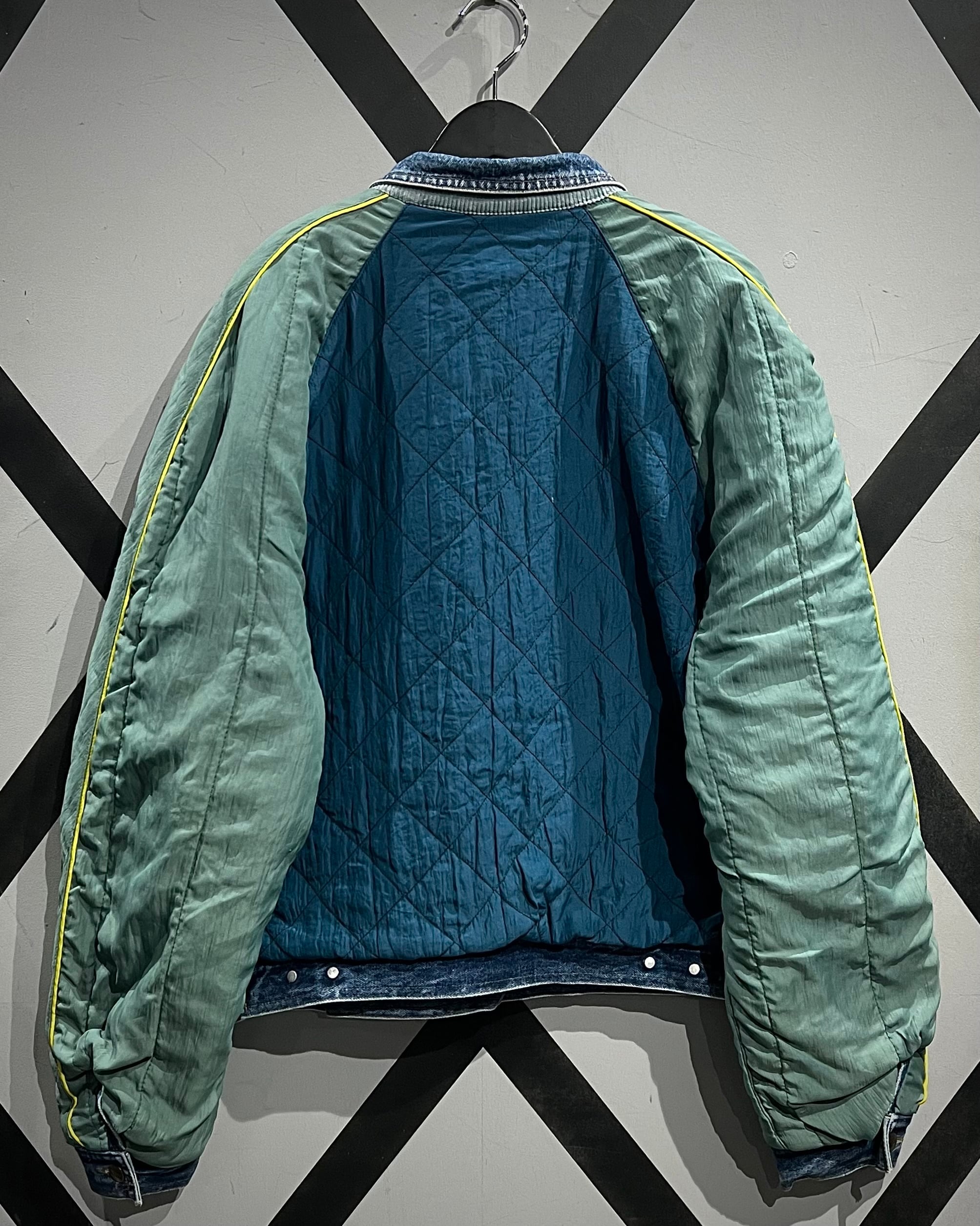GIRBAUD CLOSED 80's リバーシブル　短丈　ボンバー　ジャケット X VINTAGE】80's “CLOSED”“MARITHE FRANCOIS GIRBAUD”Reversible