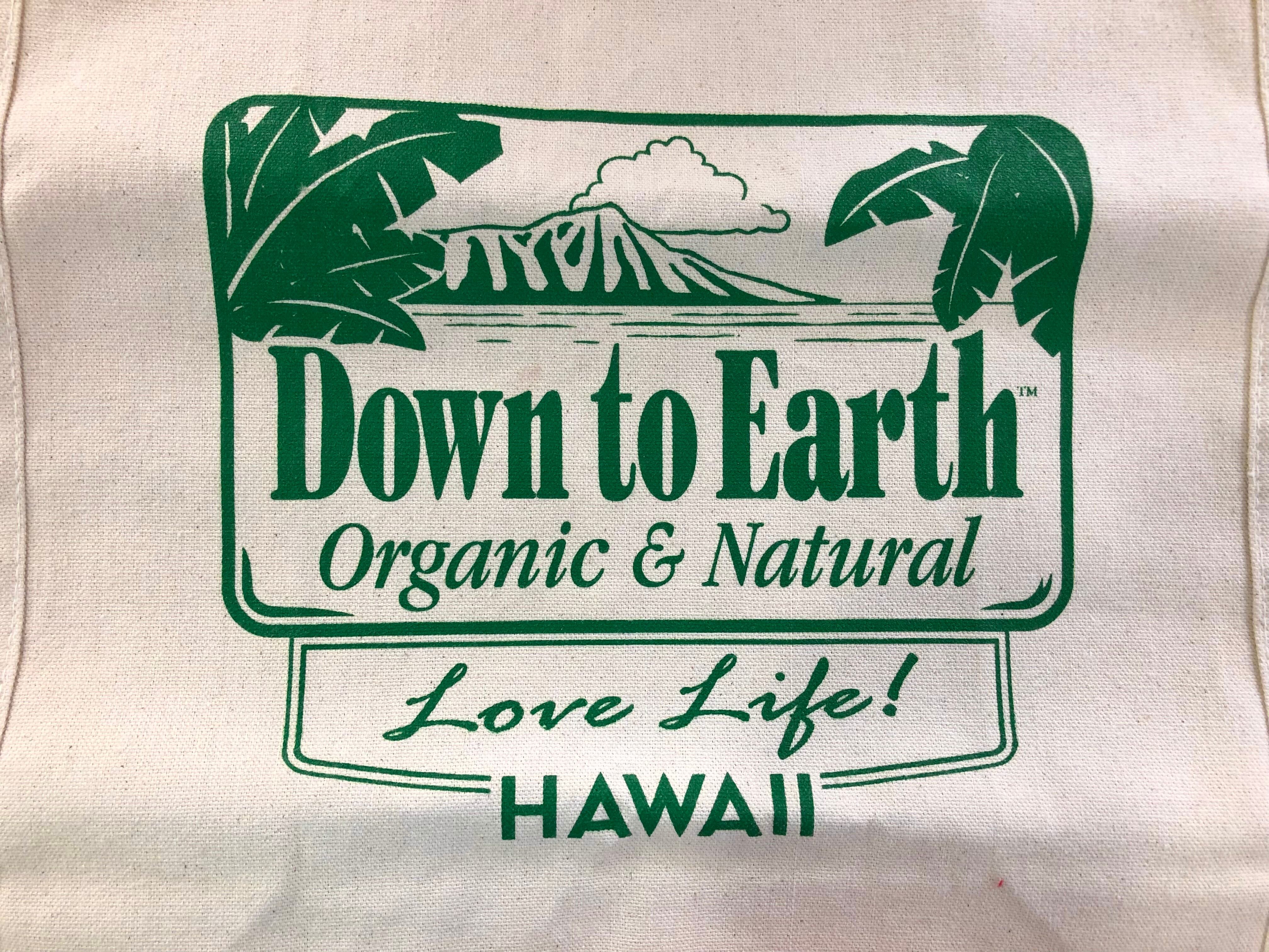 DOWN TO EARTH HAWAII TOTE BAG (NATURAL) | 