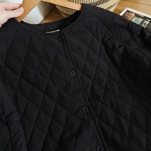 キルティング ノーカラーコート M 11450