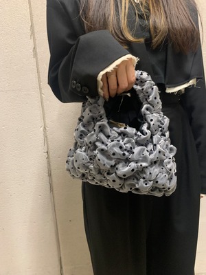 【Kimi】puff bag dot gray