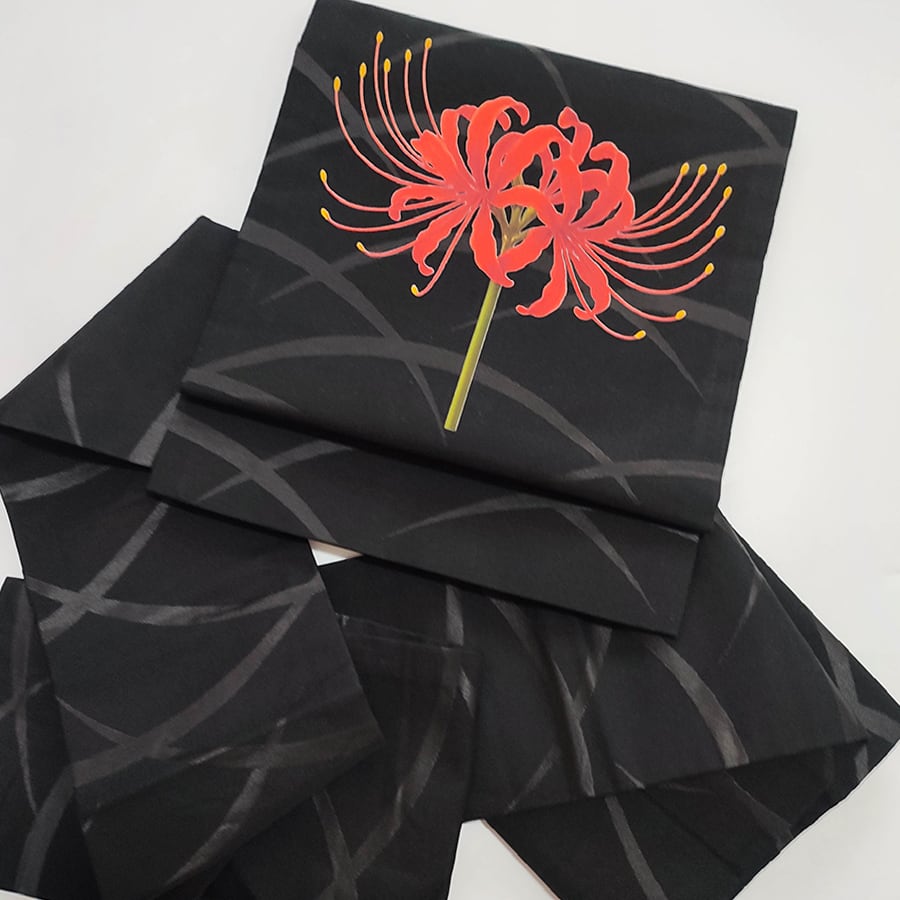 ◇彼岸花の名古屋帯② | KAORI apparel