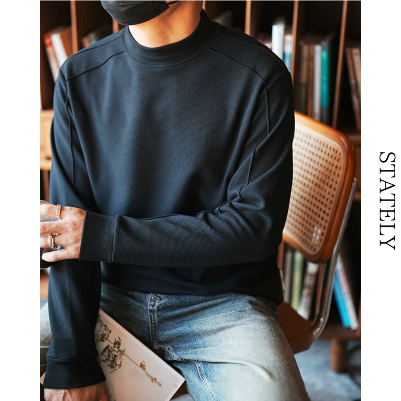 Urban Mockneck ストレッチトップス/5color_T77・画像12