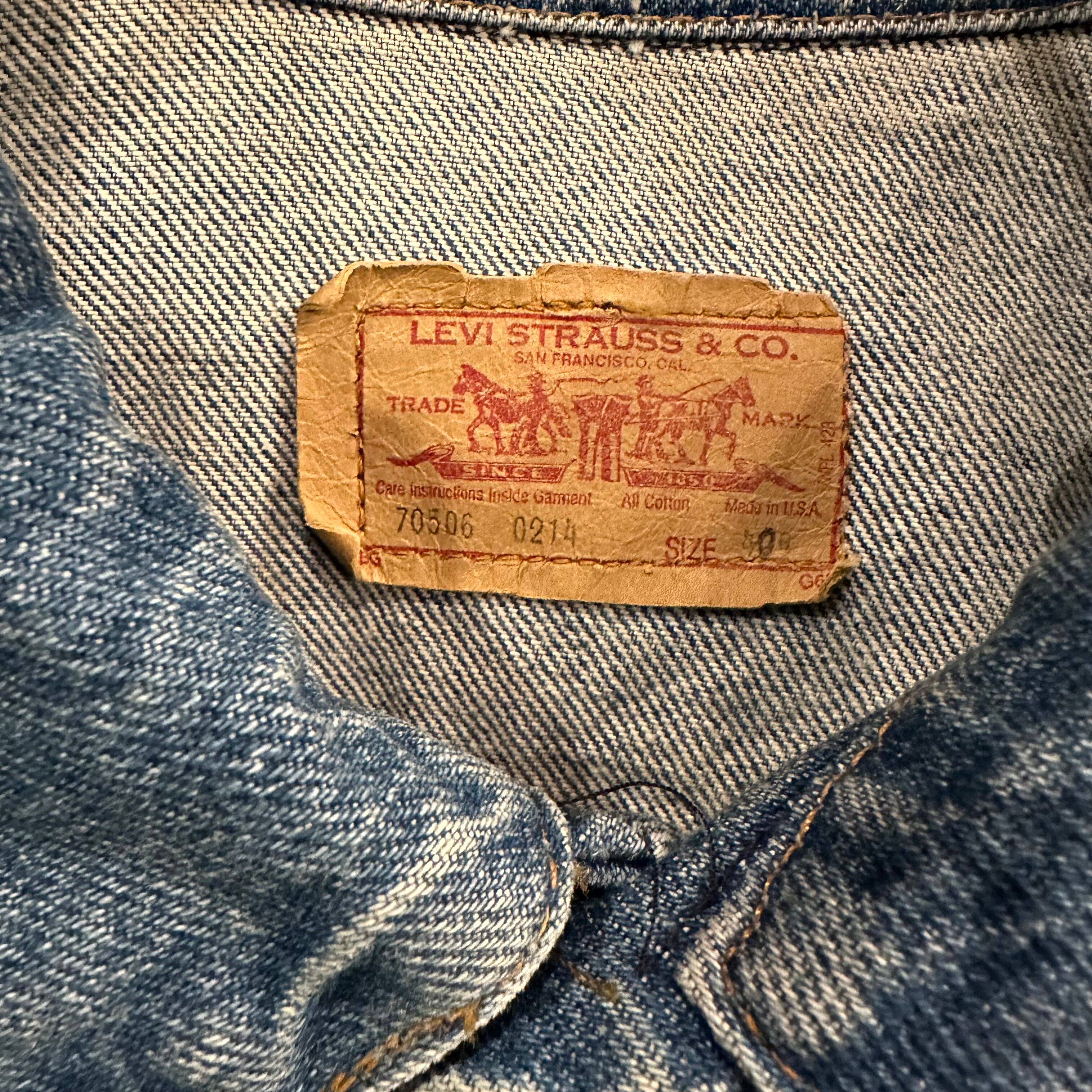 デニムジャケット LEVI´S リーバイス 70506 0214 80s-