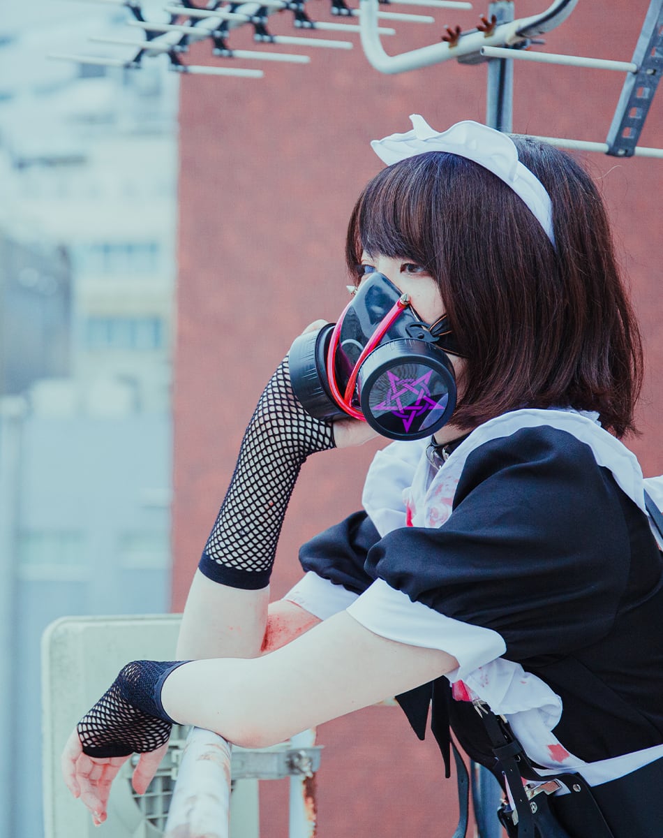 ガス マスク ファッション JULIUS 2024-25AW ガスマスクパンツ ガス