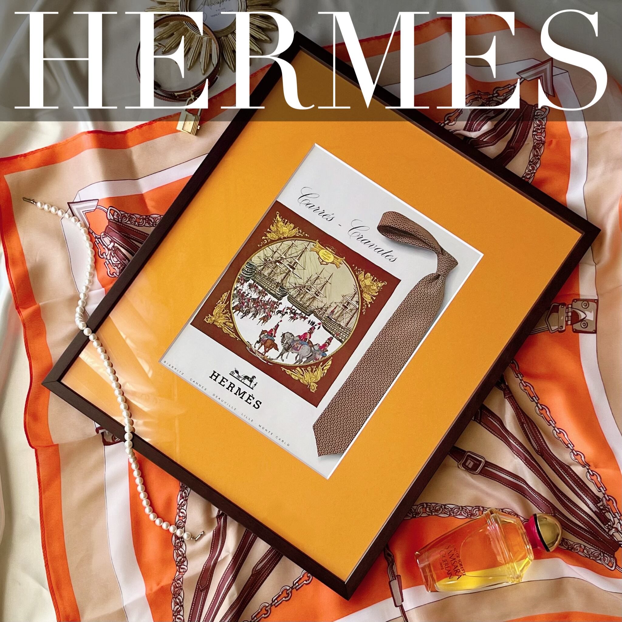 ＜1点もの＞ Hermès エルメス アドバタイジング ポスター