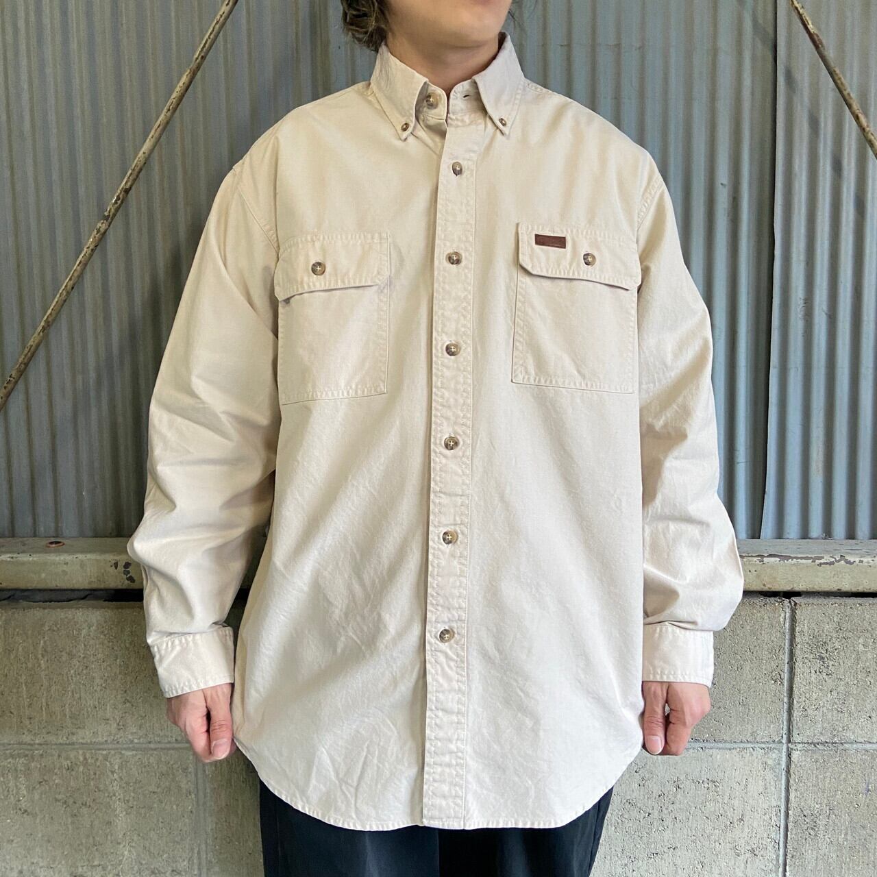 カーハート Carhartt 長袖 ボタンダウンシャツ メンズL /eaa359466