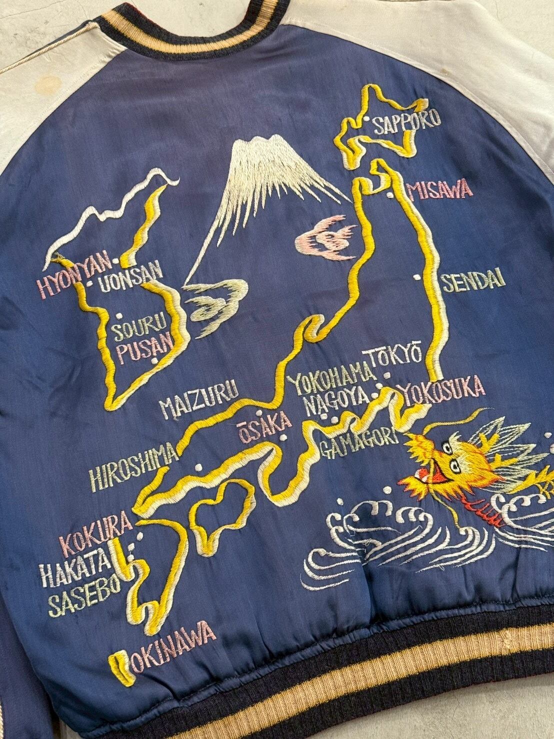 VINTAGE 50's JAPAN SOUVENIR JACKET | vintage clothing twoface