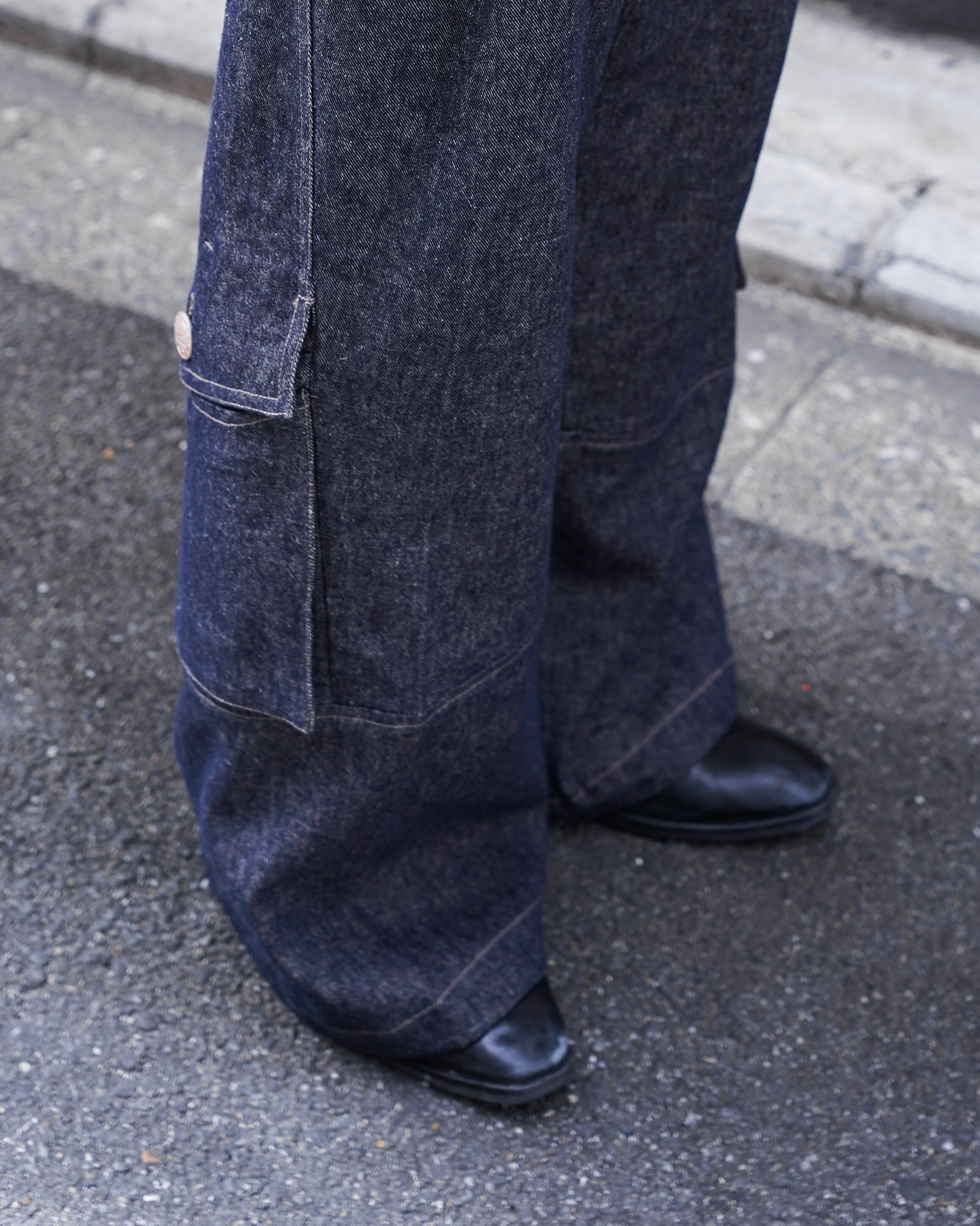 NULLUS SS26 Backshift Cargo Denim | hypeofficial