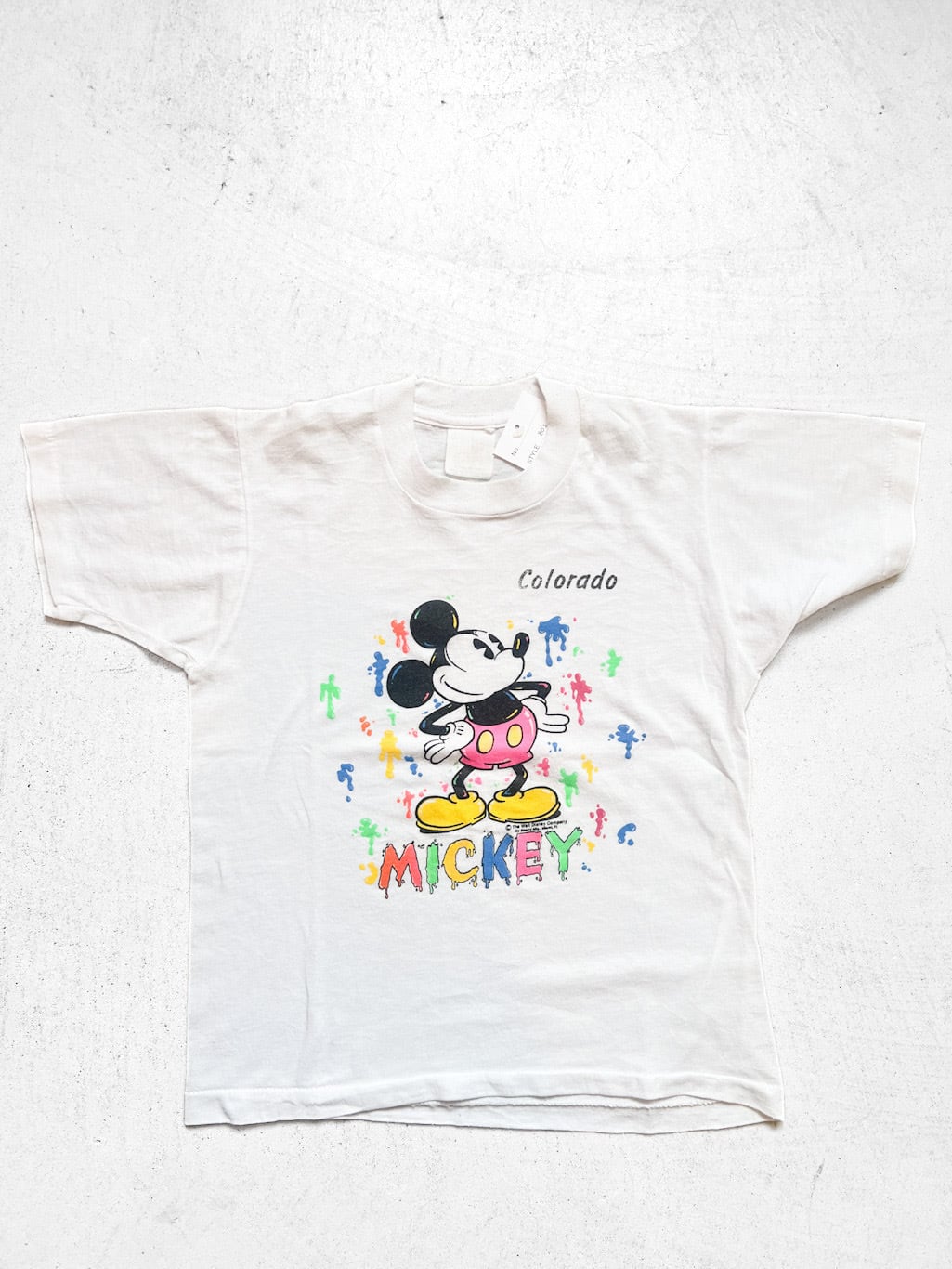 【130cm】VINTAGE 80's ミッキー Tシャツ【10106】※