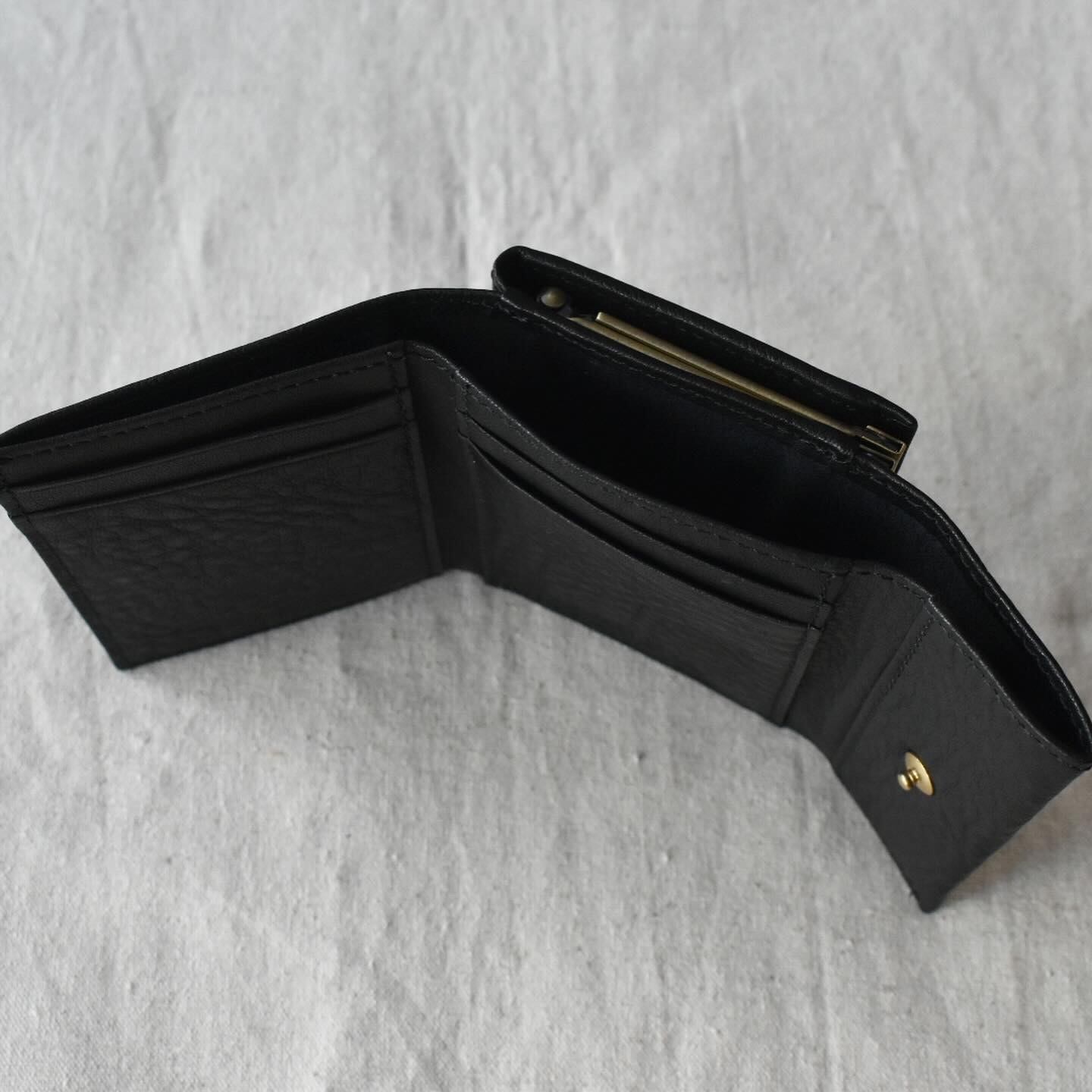 SLOW | bono clasp trifold wallet レザー ウォレット 財布 がま口