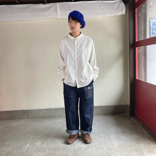 快晴堂 レディース メンズ パンツ ステッチ沢山パンツ HAYATE デュアル