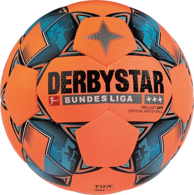 【公式】DERBYSTAR(ダービースター) サッカーボール 5号球 FIFA国際公認球 悪天候用 BUNDESLIGA BRILLANT(ブリラント) APS ブンデスリーガ 18-19モデル オレンジ