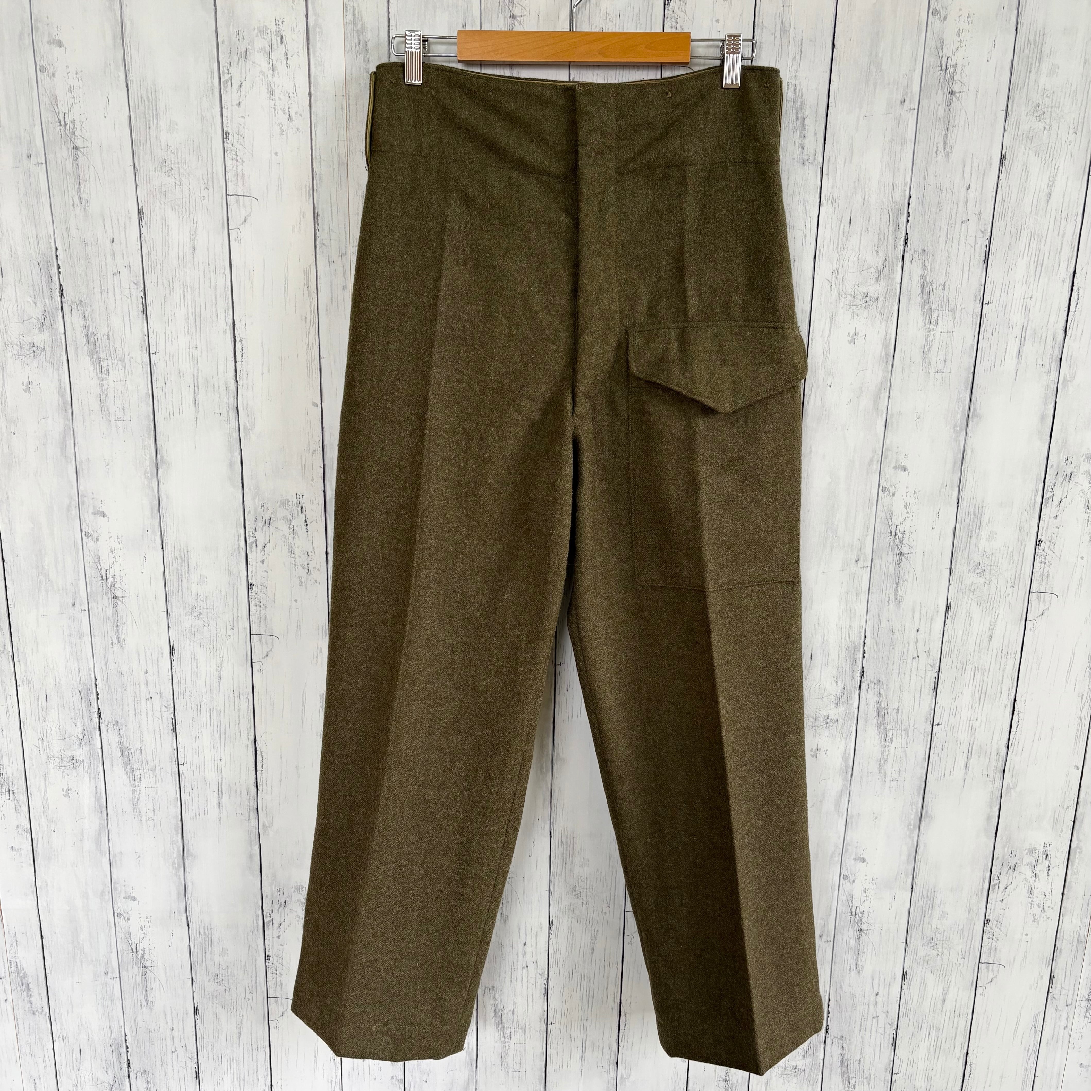 50s カナダ軍 ウールパンツ ドレスパンツ スラックス ミリタリーパンツ