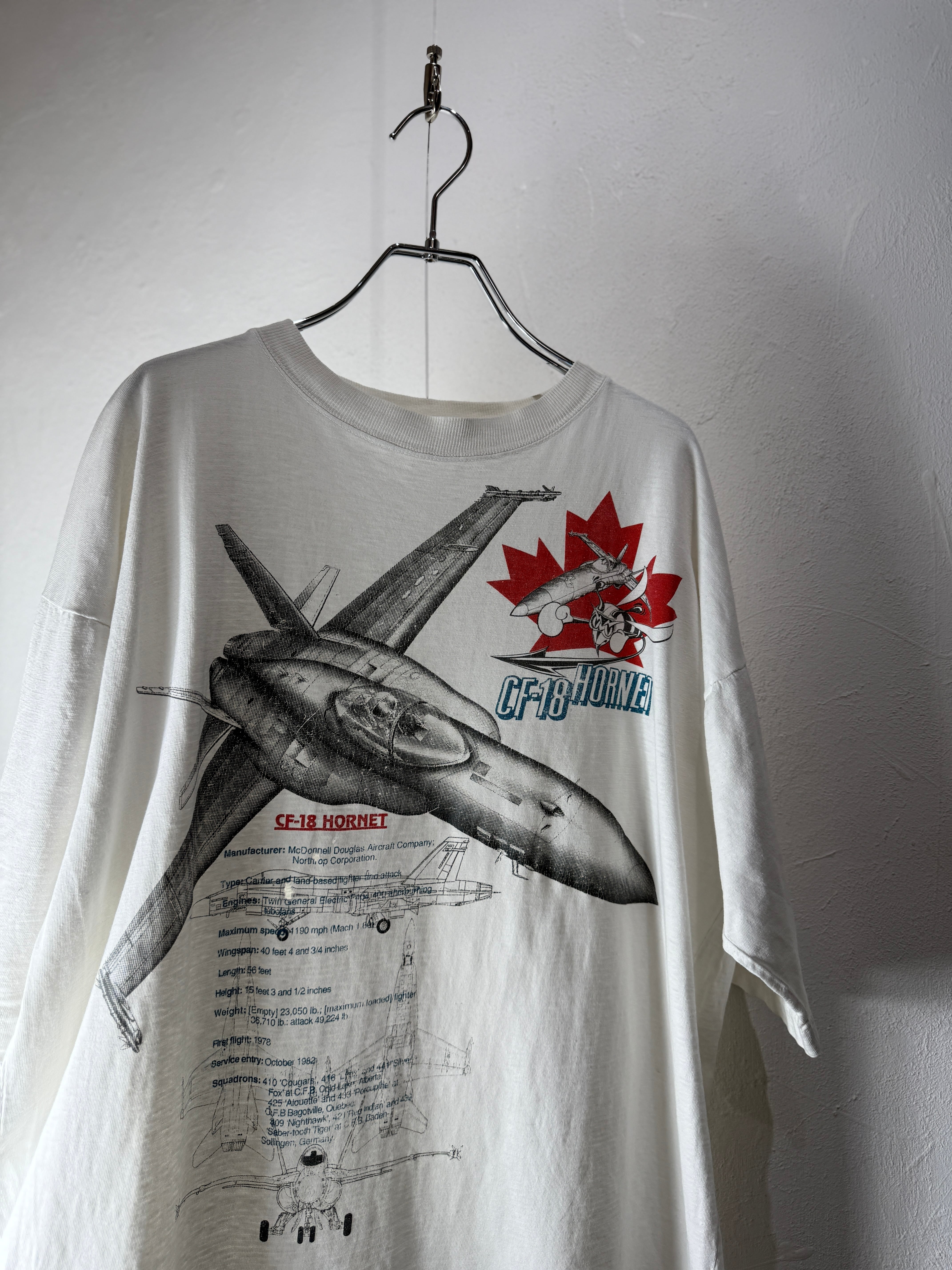 90’s CANADA “Air Force CF-18 Hornet” T-shirt