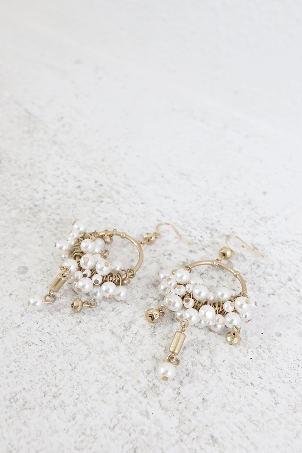 パールフープピアス / pearl hoop earrings(25P49012H)