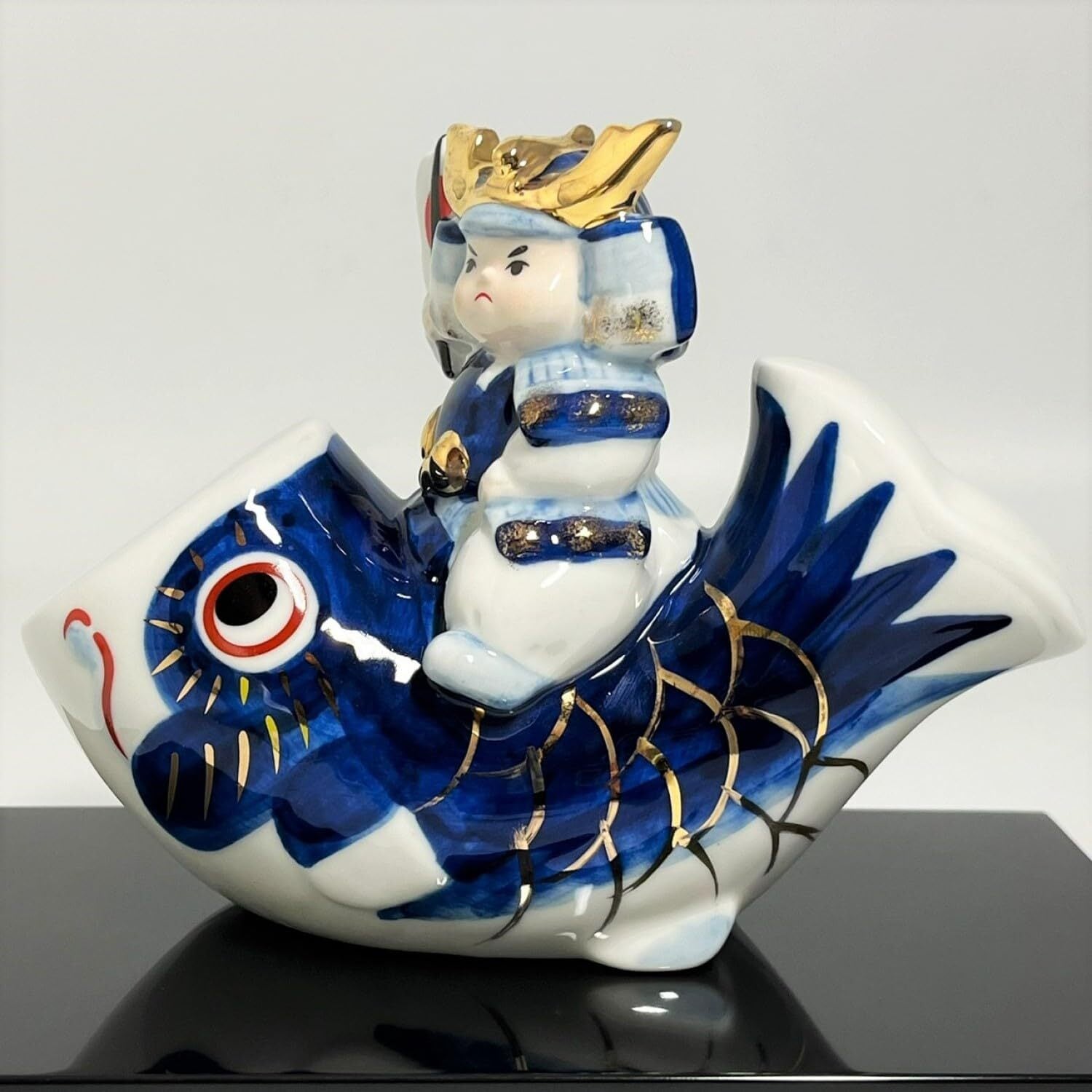 在庫セール】[薬師窯] 五月人形 日本製 瀬戸物 染錦 鯉のぼり大将 | paghag