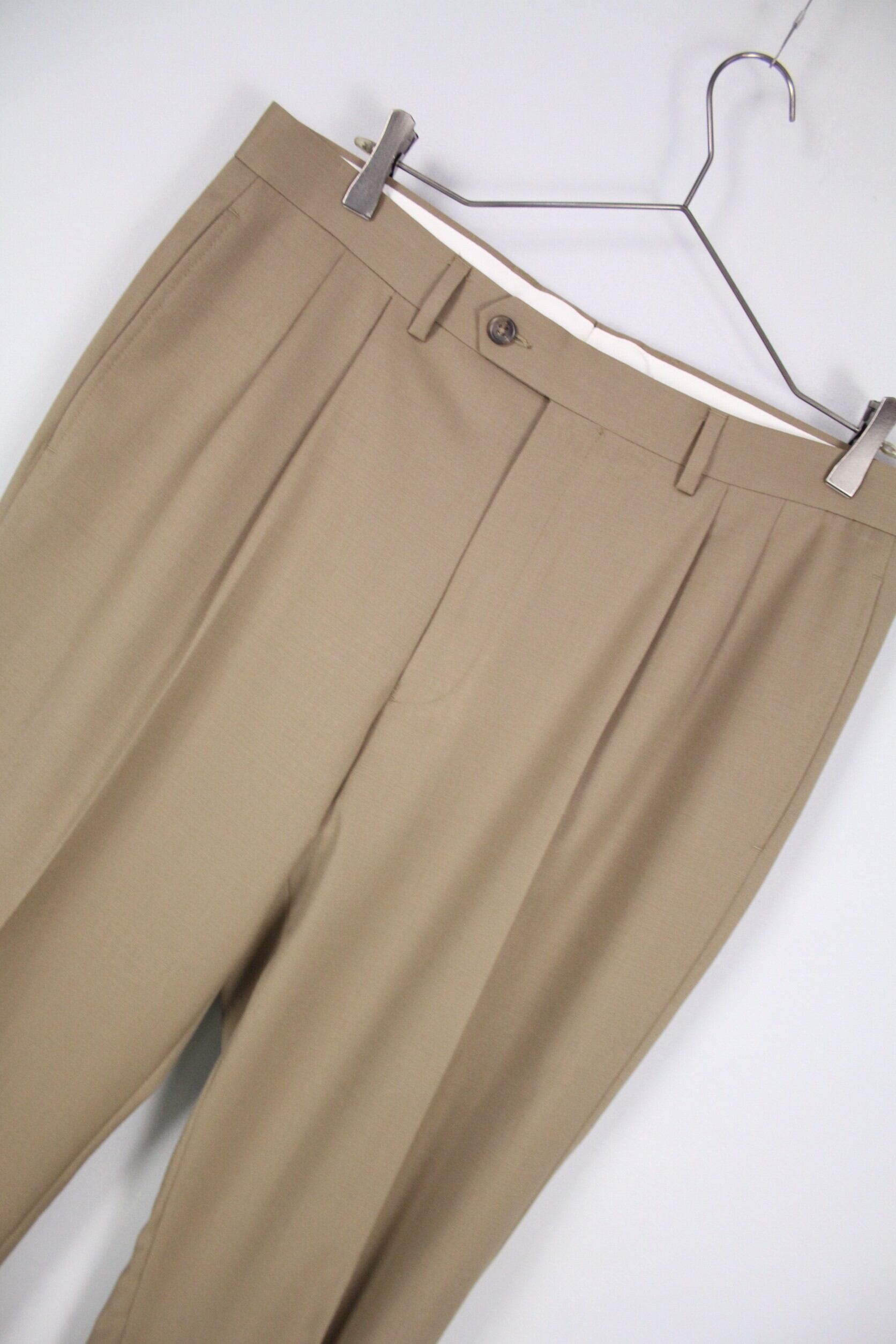 LAUREN RALPH LAUREN 2タックスラックス ミルクティーベージュ【FF
