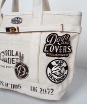【直営限定ITEM】マルチワッペンターンロックトートバッグ TYPE-B (IVORY) CQ-48515H