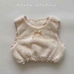 «予約»«Aosta» ファーリボンベスト