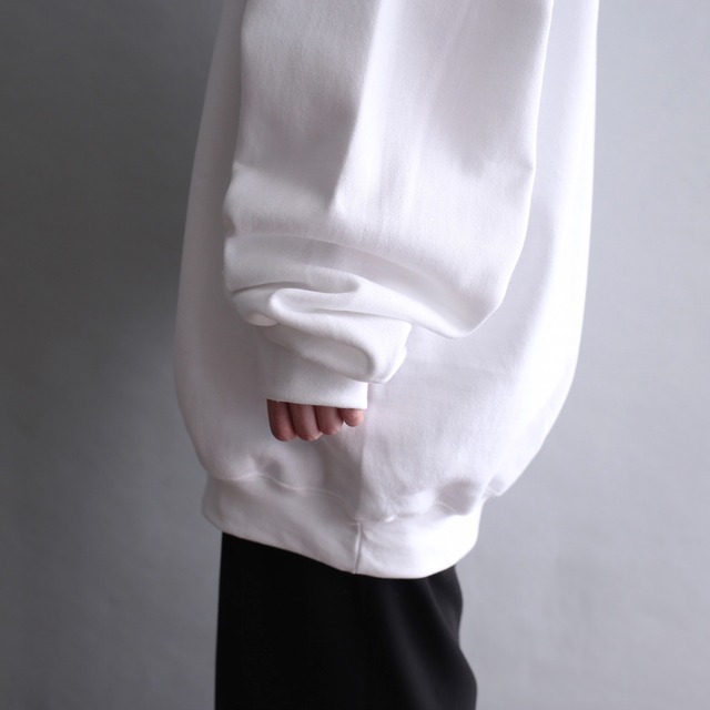 2XL over size good printed white sweat