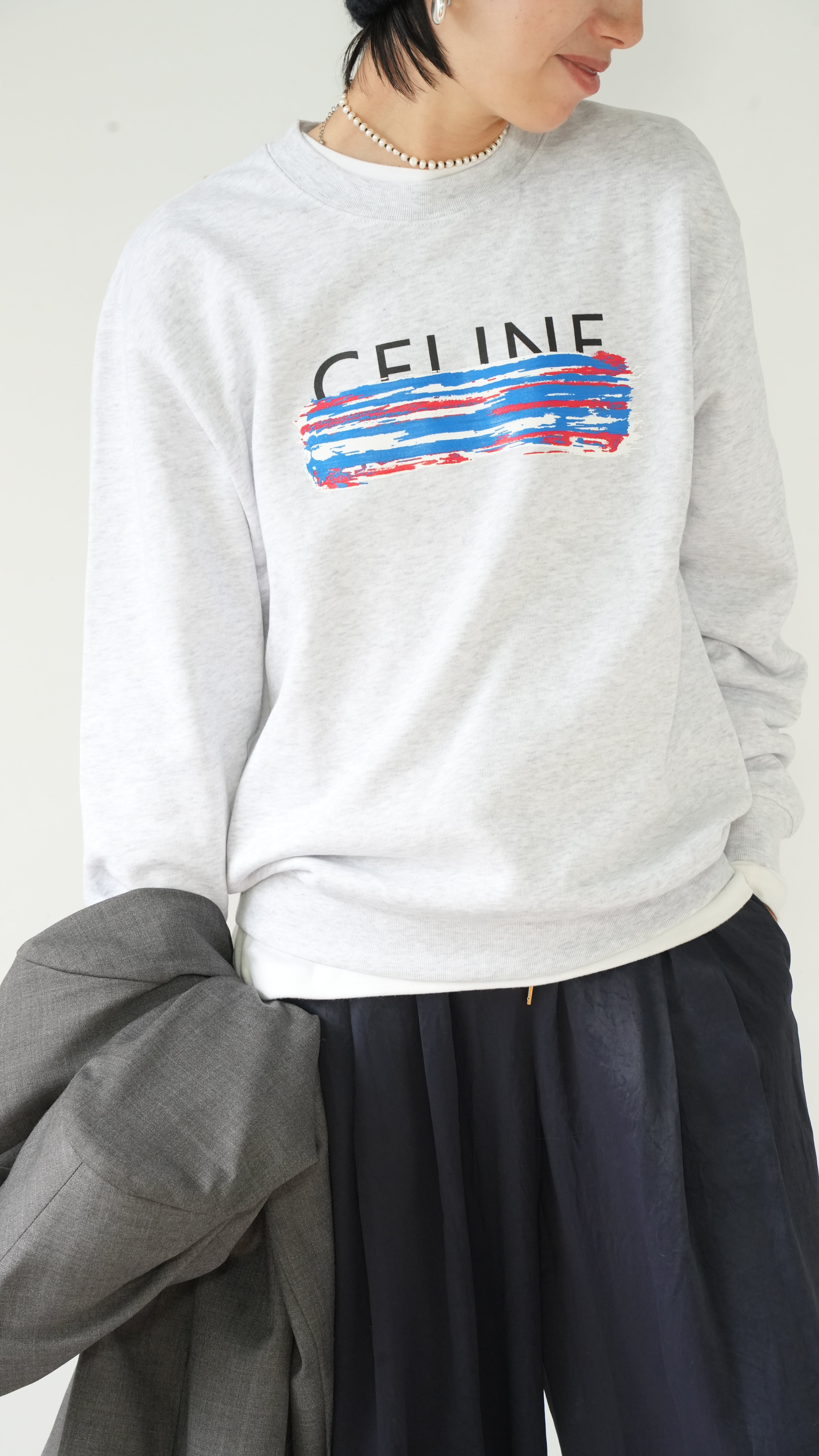 CEXXNE brush sweat(GRY)