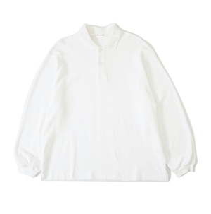 UNIVERSAL PRODUCTS. RIPPLE L/S POLO (WHITE)