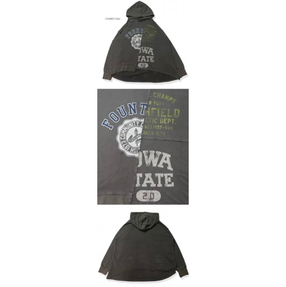 THRIFT STANDARD】裏毛リメイクパーカー(THEM-2340701) | 7BRIDGE