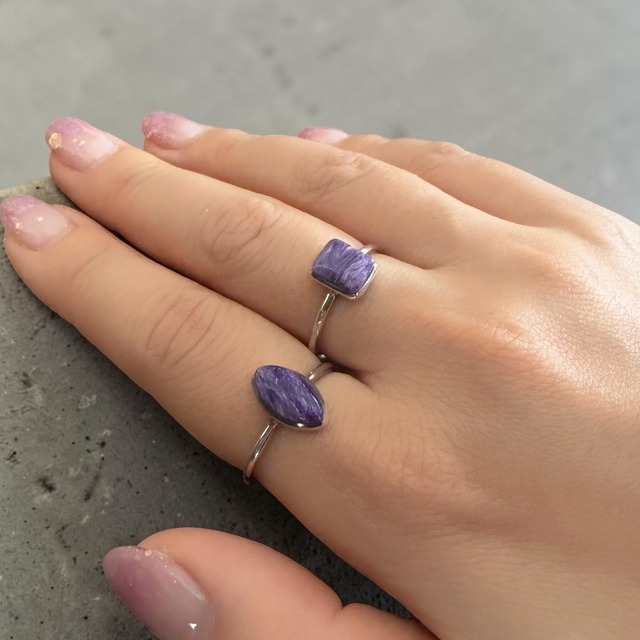 charoite ring 【silver】＜16号＞　※1点のみ