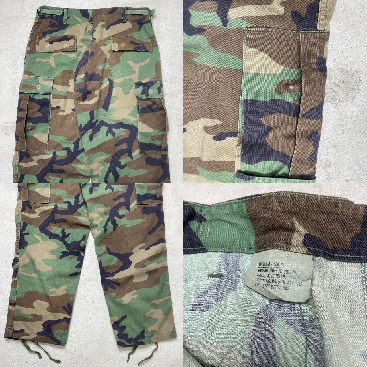 PROPPER 民間品 BDU 迷彩 ミリタリーカーゴパンツ メンズW33相当 古着 