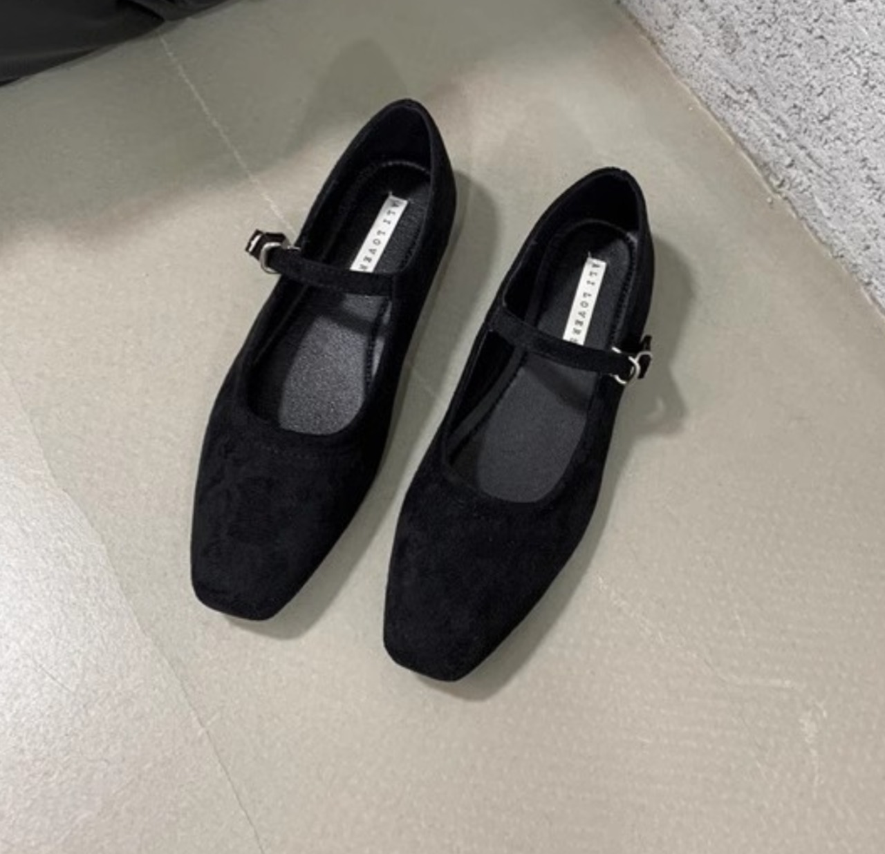 レオパード柄フラットシューズ