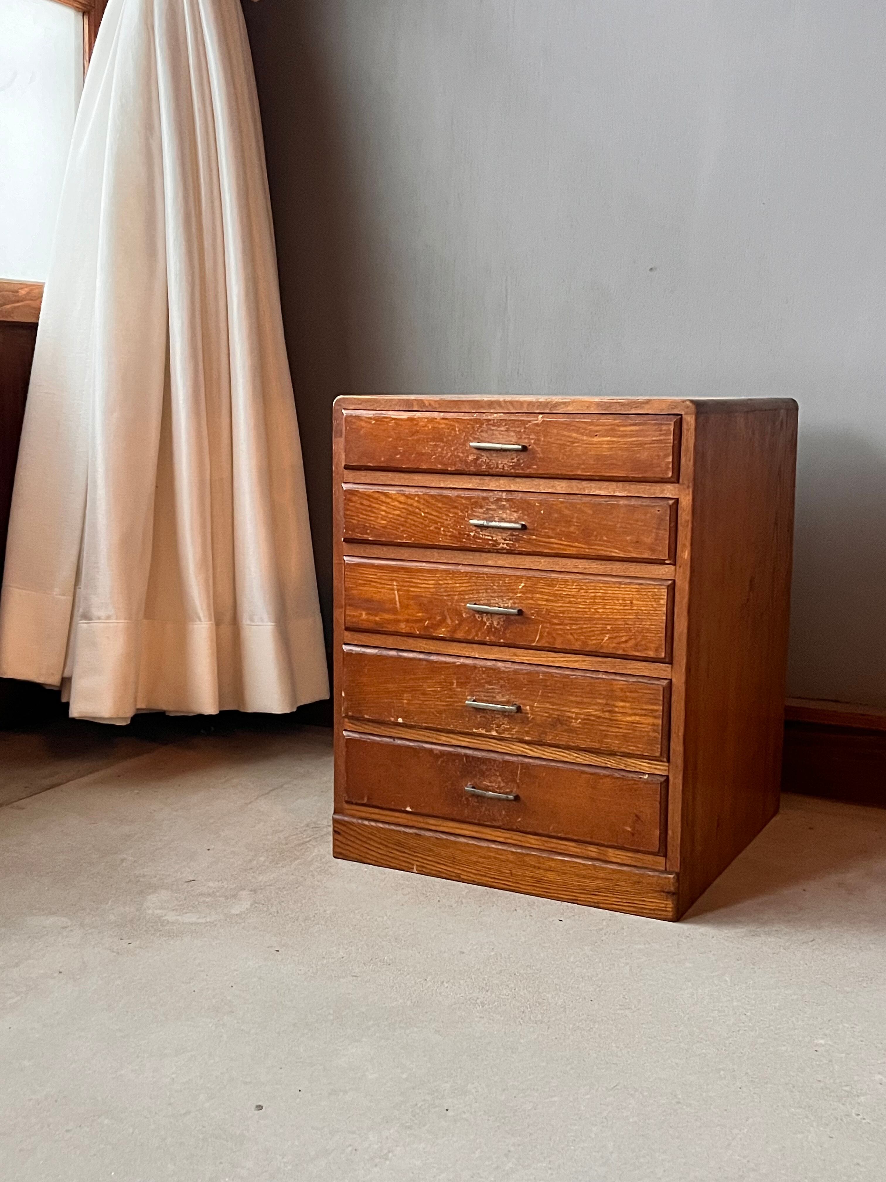 明治～大正期頃 時代 古唐木材 硯箱 引き出し四方箱 木地 木工芸