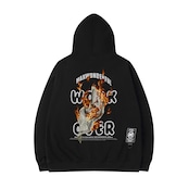 6色展開 裏起毛 Work is over パーカー T589