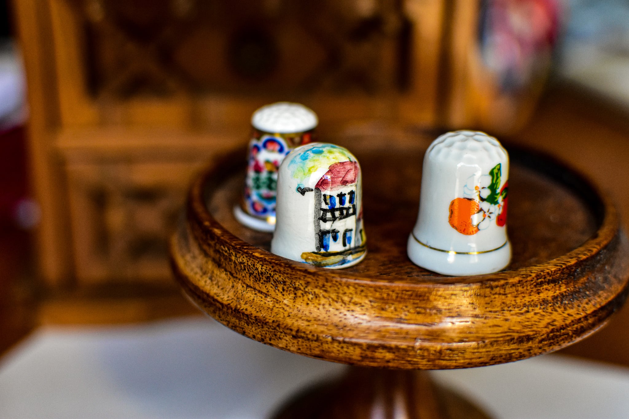 ヴィンテージ シンブル 指抜き 日本製 里帰り | チェコガラスボタン