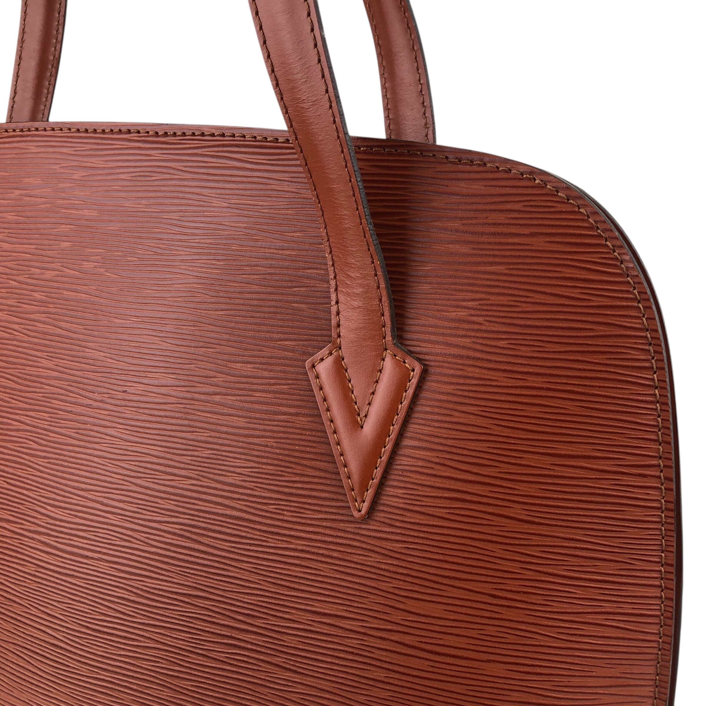 LOUIS VUITTON ルイヴィトン エピ トートバッグ ブラウン レザー