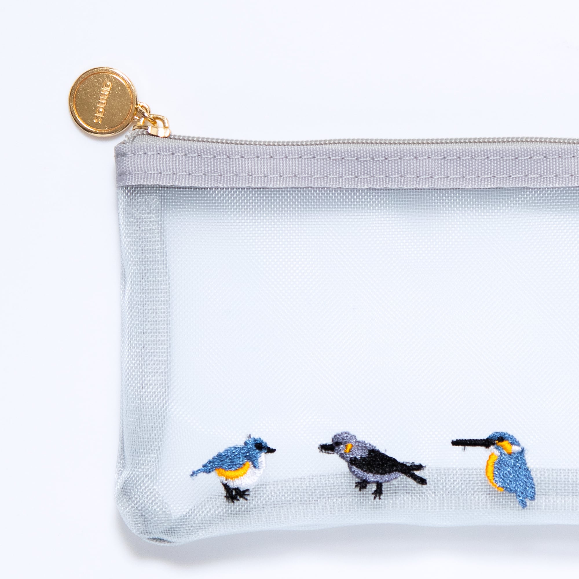 annas刺繍文具】刺繍メッシュペンポーチ｜トリ | Net store アンナとラパン