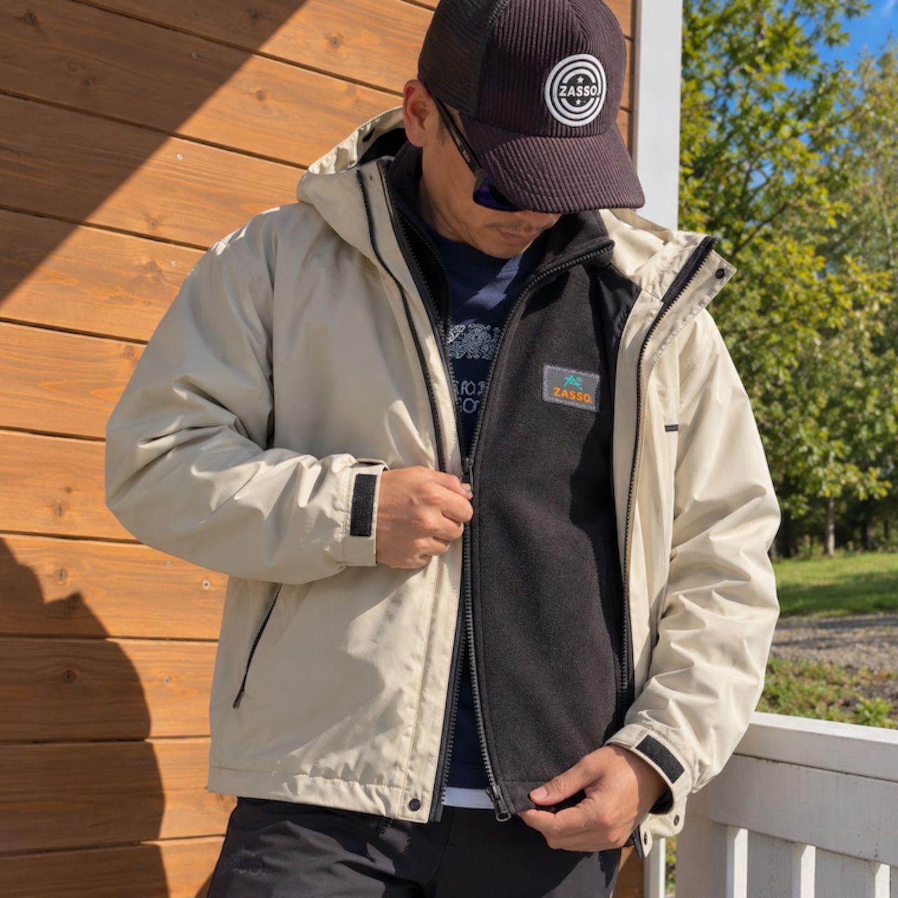 ZASSO 3WAY SET｜SHELL PARKA × FLEECE JACKET