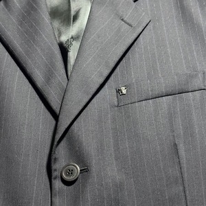 vintage GIANNI VERSACE COUTURE stripe suits set-up