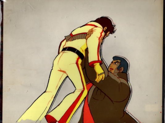 セル画】「鋼鉄ジーグ」 東映版 司馬宙 & 卯月美和 セル画が[駸々堂]の