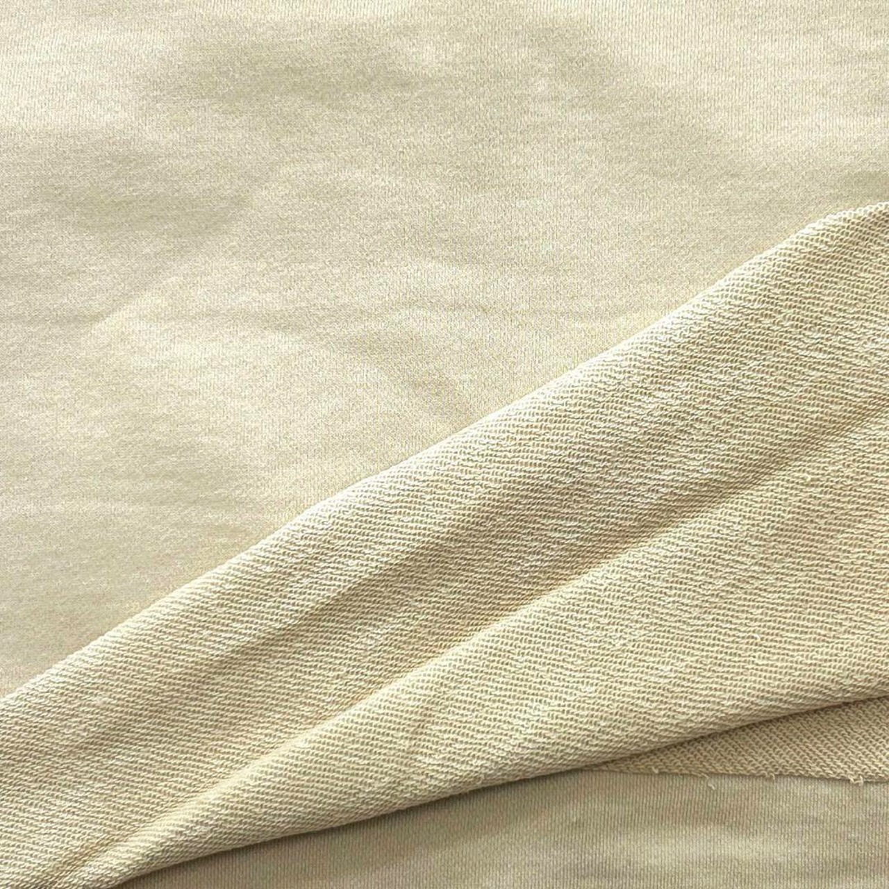 ★NY247◆2.3m◆綿100%裏毛ニット生地◆アイボリー