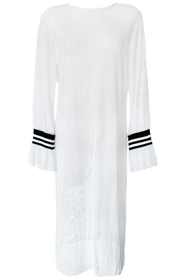 Havana Fishnet Dress - White
