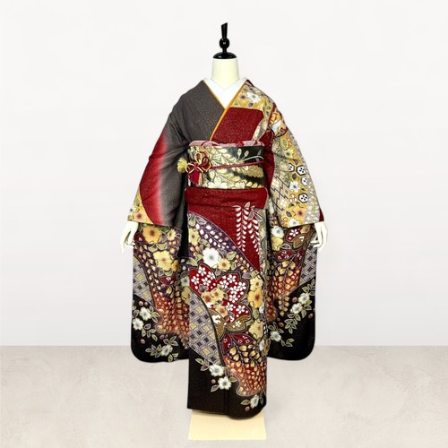 振袖レンタルフルセット F-074-Lサイズ