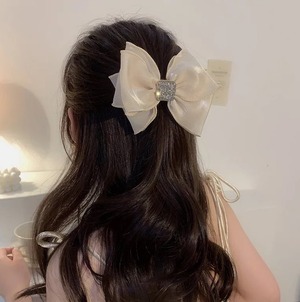 satin ribbon hair tie