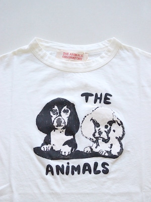 The Animals Observatory ROOSTER OVERSIZE KIDS T-SHIRT White Dogs