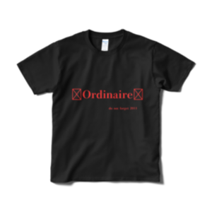 Tシャツ　ストアオリジナルブランド　Ordinaire（ブラック）