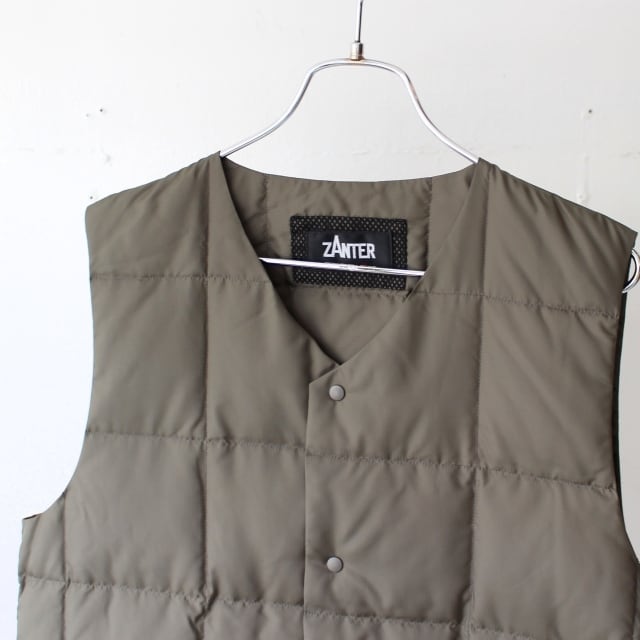 ZANTER JAPAN インナーダウンベスト RE DOWN INNER VEST （Khaki） | C