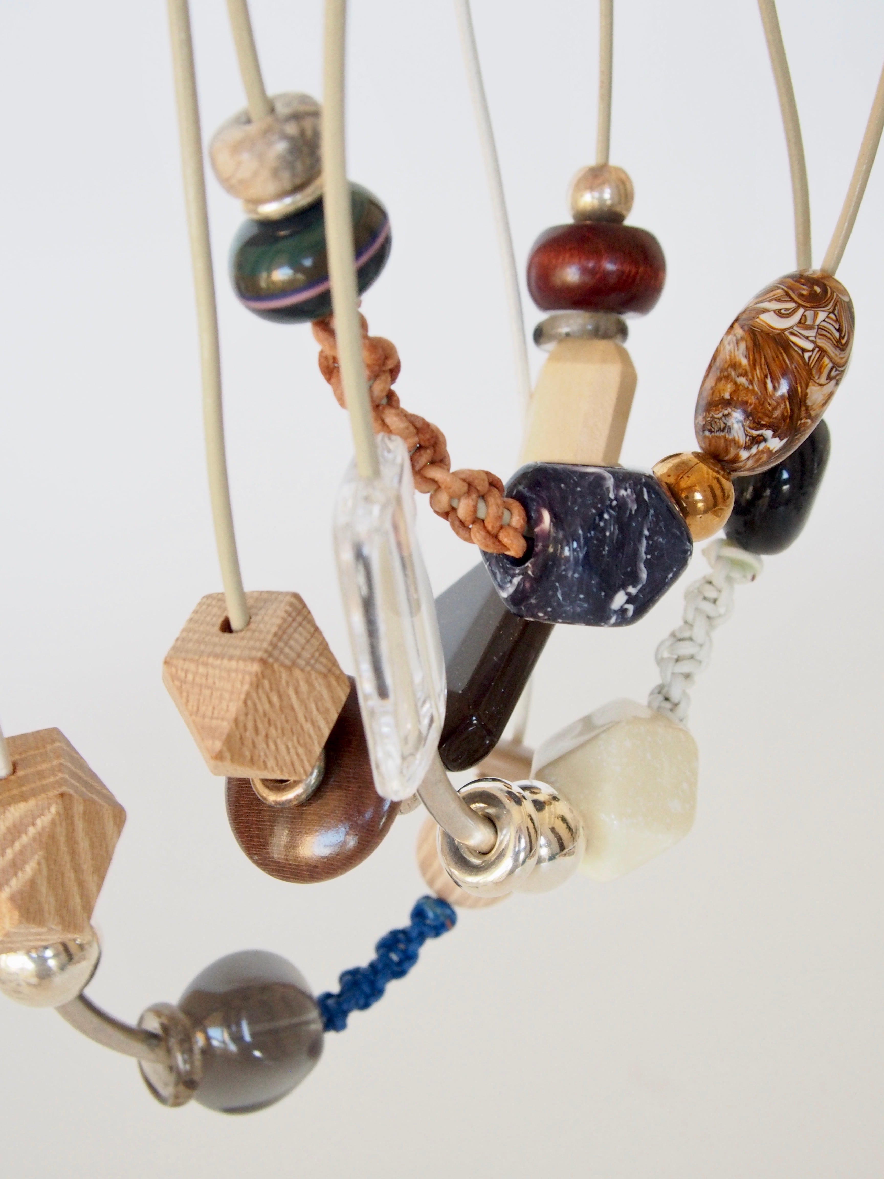 " Adjustable leather necklace " 【mulch】