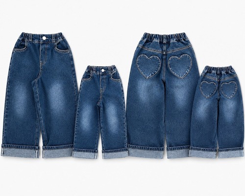 LAGO［取寄］adult / heart roll up denim pants 26autumn