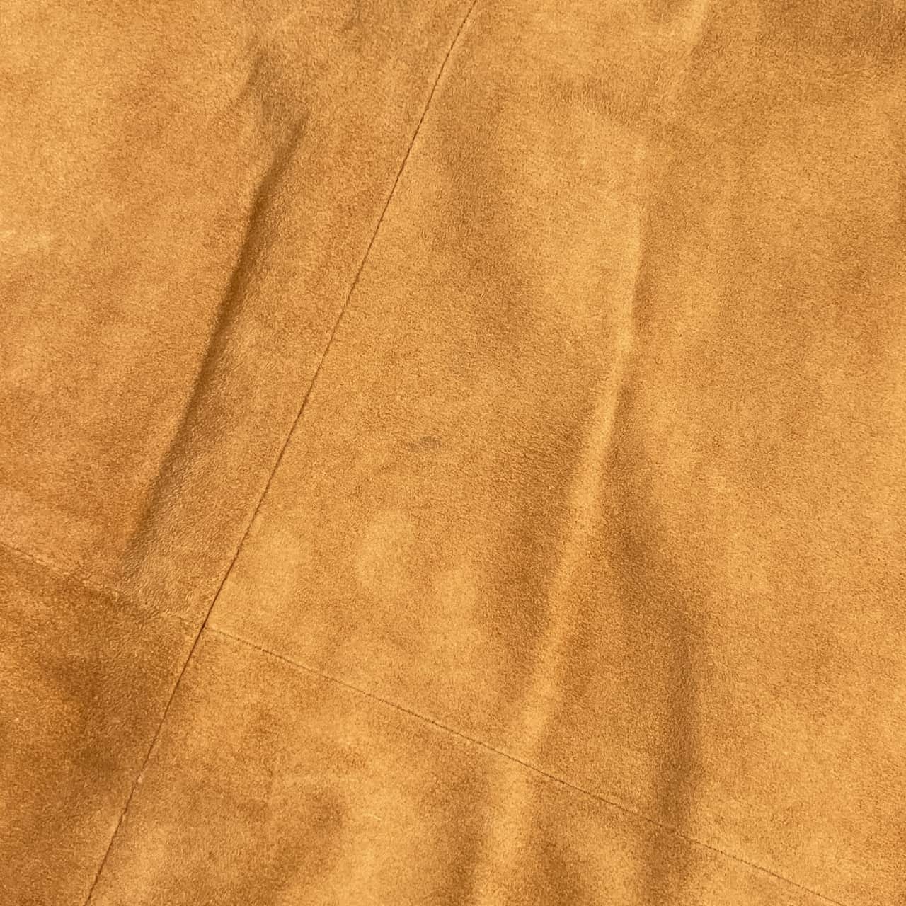 MADISKIN マディスキン レザー スエード 長袖 シャツ ジャケット S/ベージュ ブラウン系 メンズ