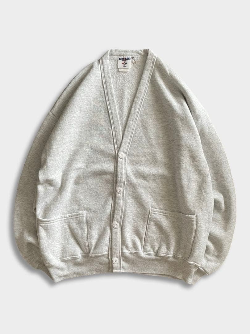90s JERZEES スウェット カーディガン アッシュグレー ワンサイズ 90s JERZEES スウェット カーディガン アッシュグレー ワンサイズ